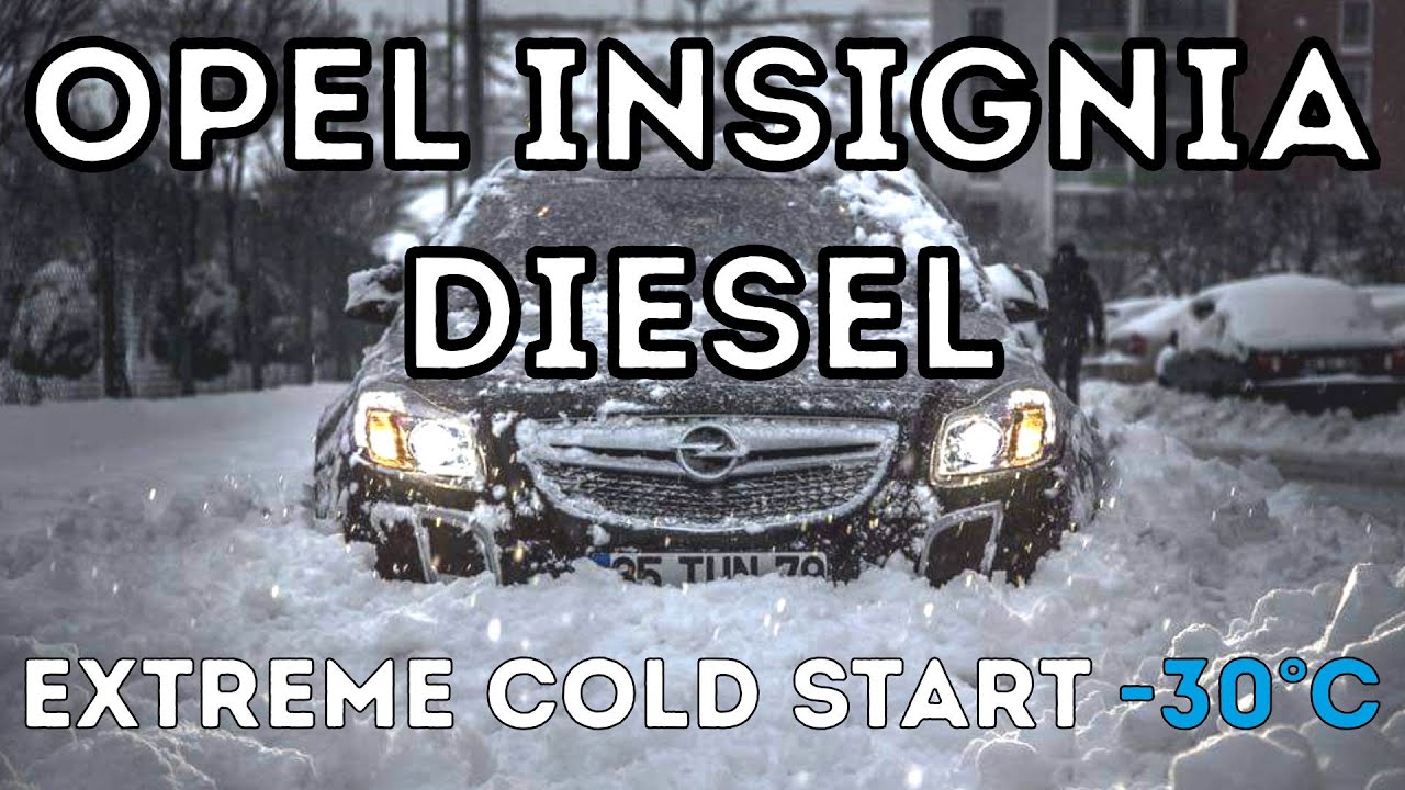 OPEL/VAUXHALL INSIGNIA DIESEL EXTREME COLD START | -30C | LOW BATTERY | AUTOBLVD