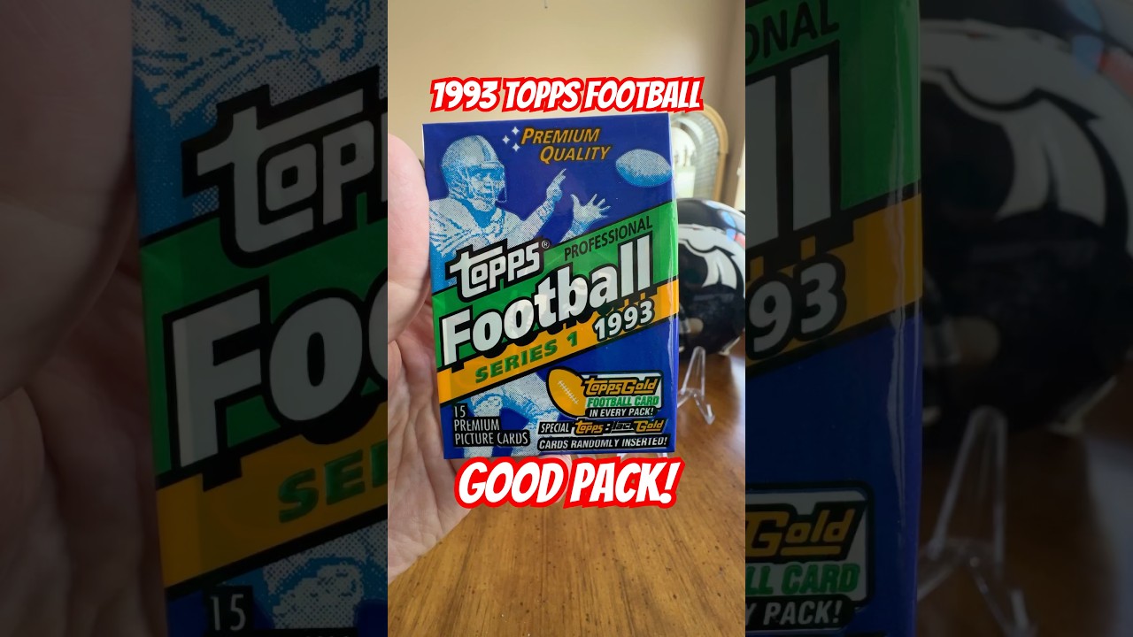 1993 Topps Football cards vintage / old pack opening rip. Great NFL pack!