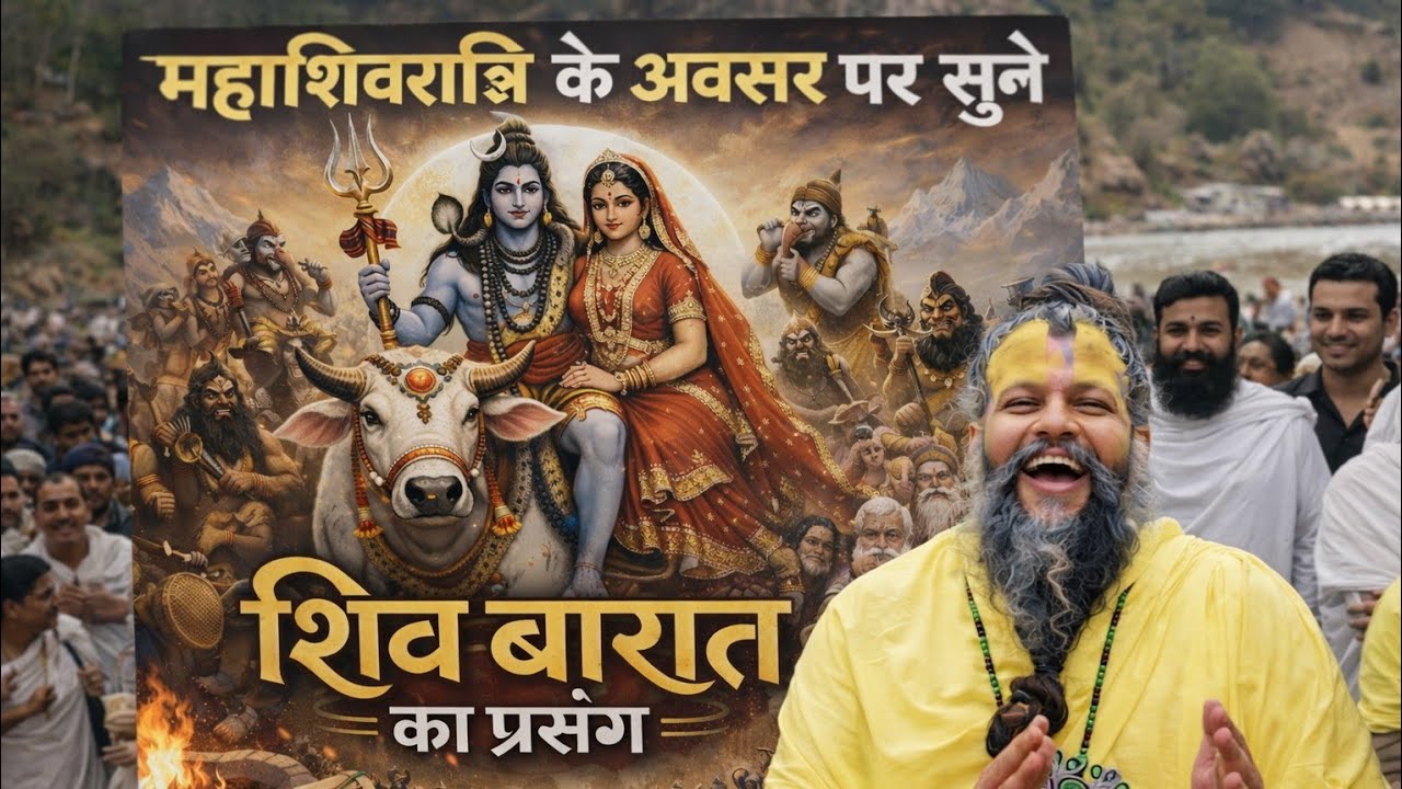 महाशिवरात्रि के अवसर पर सुने शिव बारात  का प्रसंग#premanandjipravachan 