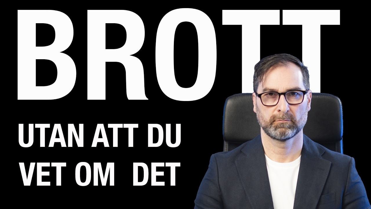 FEM BROTT DU BEGÅR - utan att veta om det
