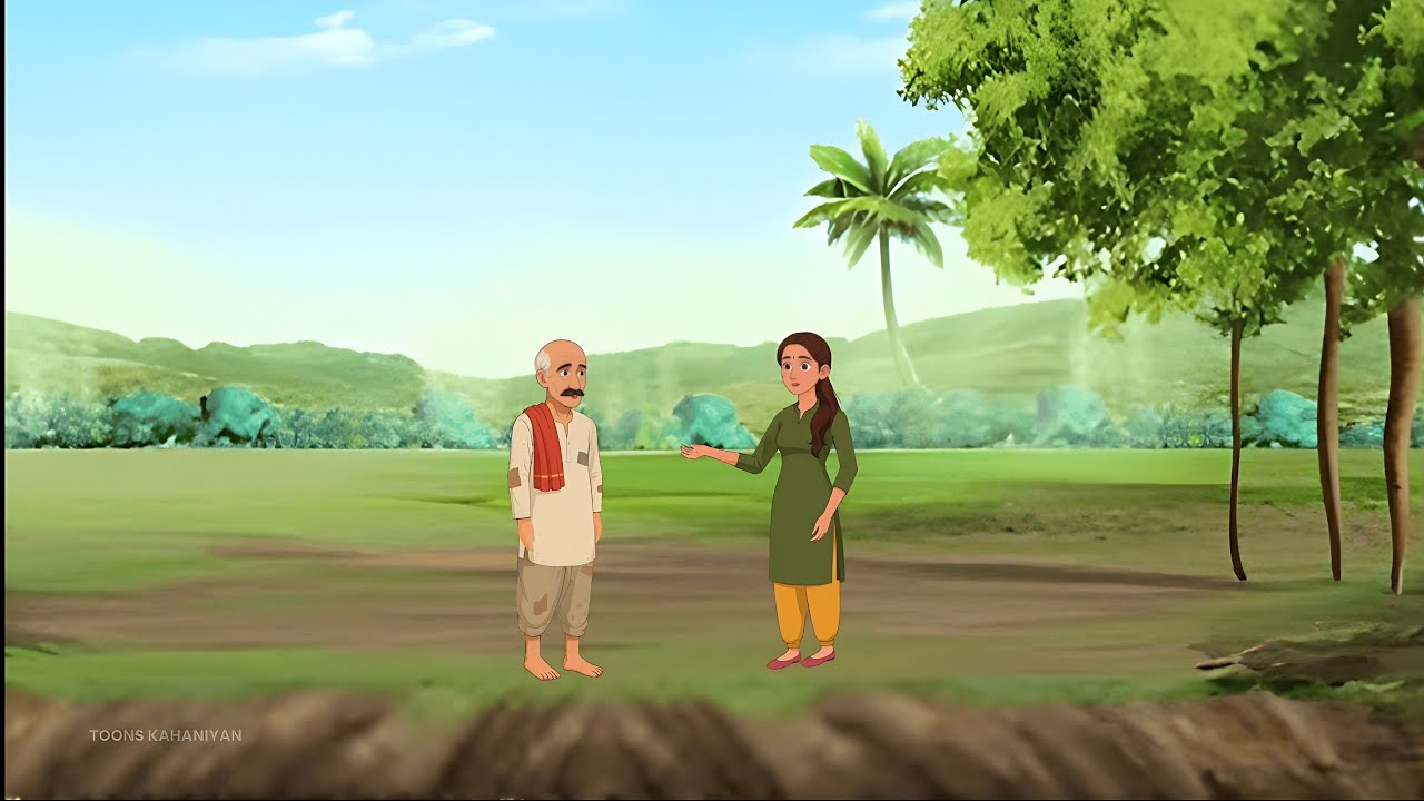 लाचार पिता की साहसी बेटी | Hindi kahani | Hindi cartoon | Moral stories | cartoon story