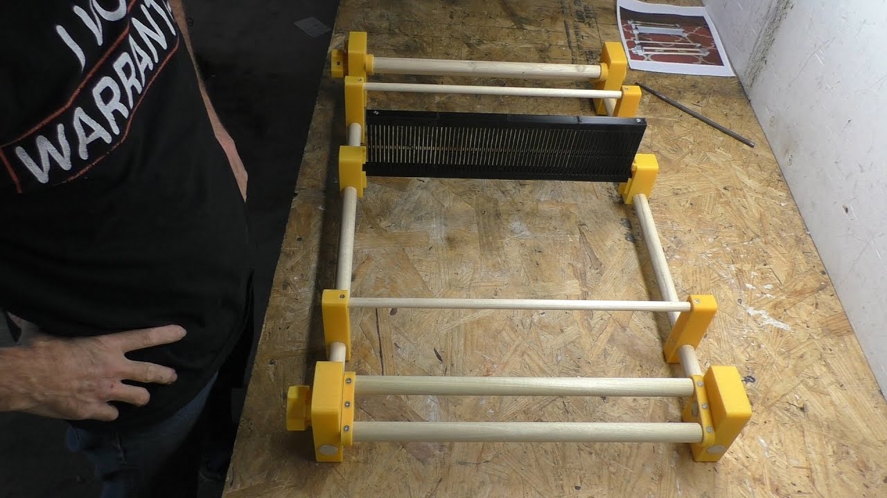 3D Printed Rigid Heddle Loom Assembly