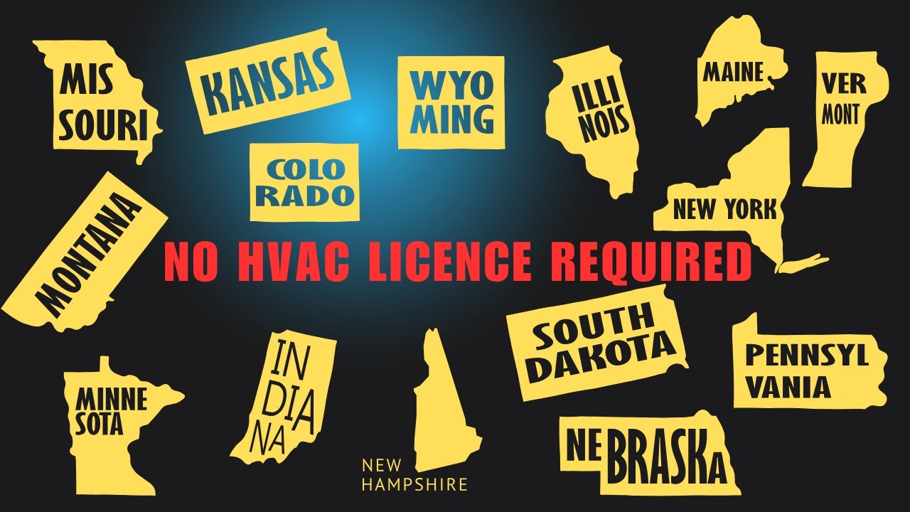 States with No License Required in 2025 to Start Your HVAC Contractor Business
