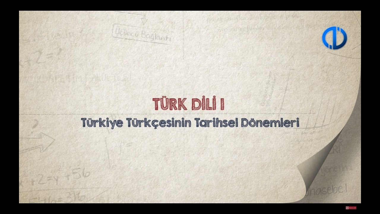 TÜRK DİLİ I - Ünite 2 Konu Anlatımı 3