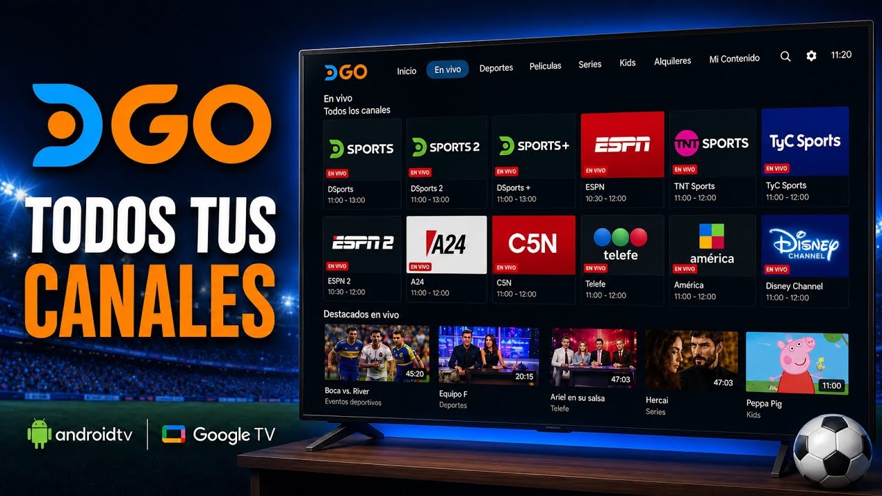 DGO en ANDROID TV y GOOGLE TV ⚽ | Instalaci&oacute;n y Configuraci&oacute;n Completa