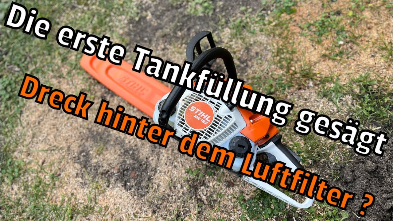 Stihl MS 162 | Test | Richtige Kettenspannung ohne Umlenkster | Luftfilter Check |