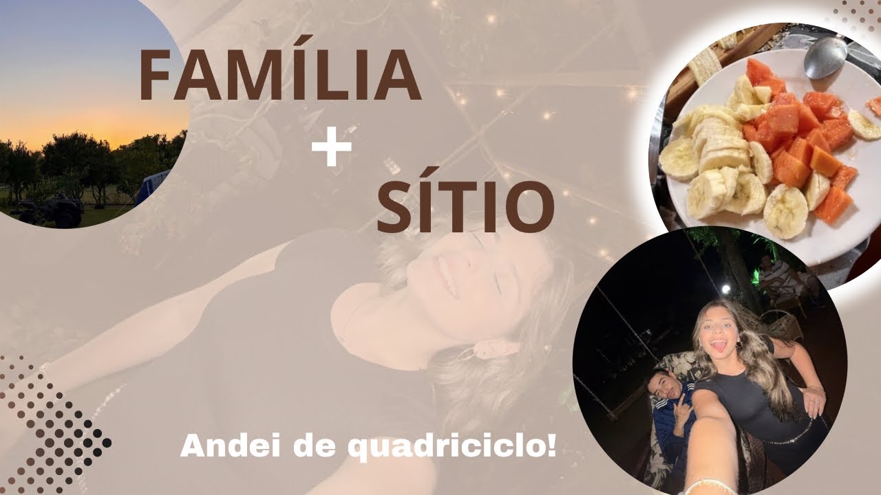 Um pouco do meu fim de semana com a família!           + SÍTIO ☀️