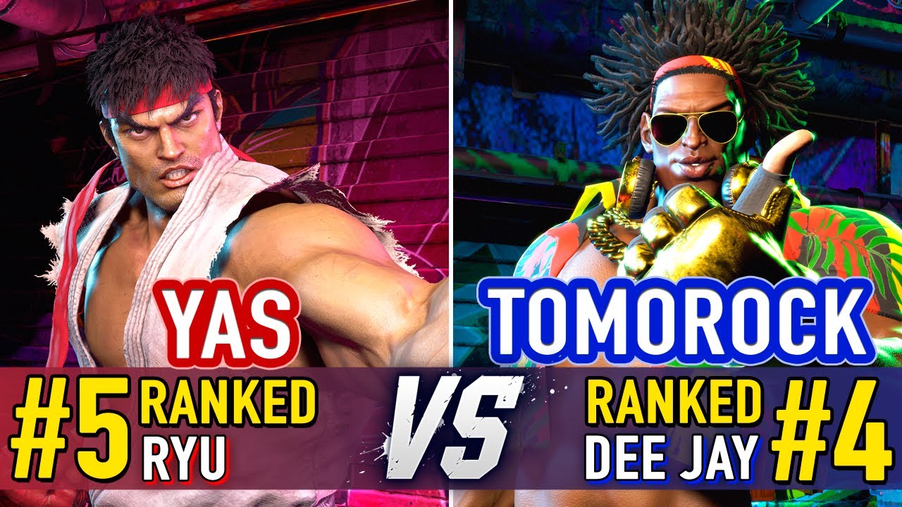 SF6 🤜 YAS (#5 Ranked Ryu) vs Tomorock (#4 Ranked Dee Jay) 🤛 SF6 High Level Gameplay