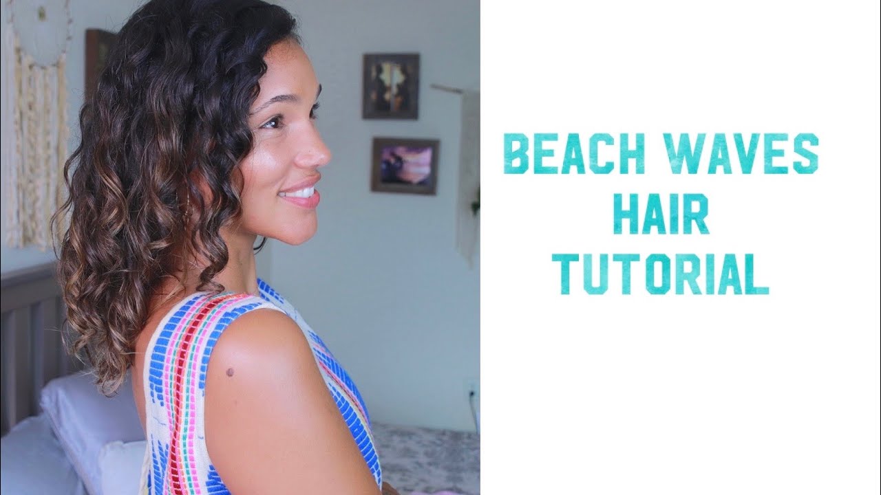 Wavy Hairstyle Tutorial - Beach Wave on Fine Wavy to Curly Hair.