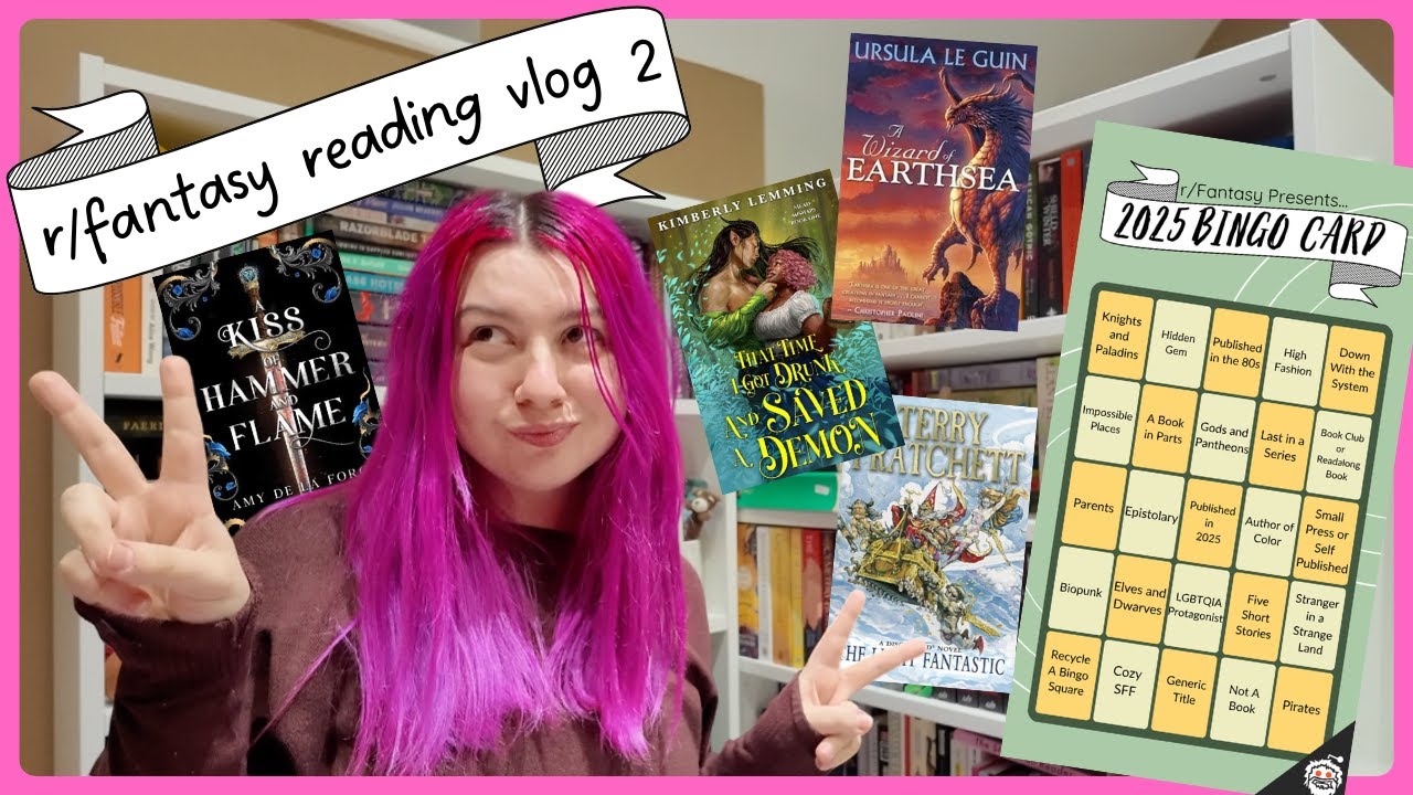 r/fantasy bingo reading vlog 2