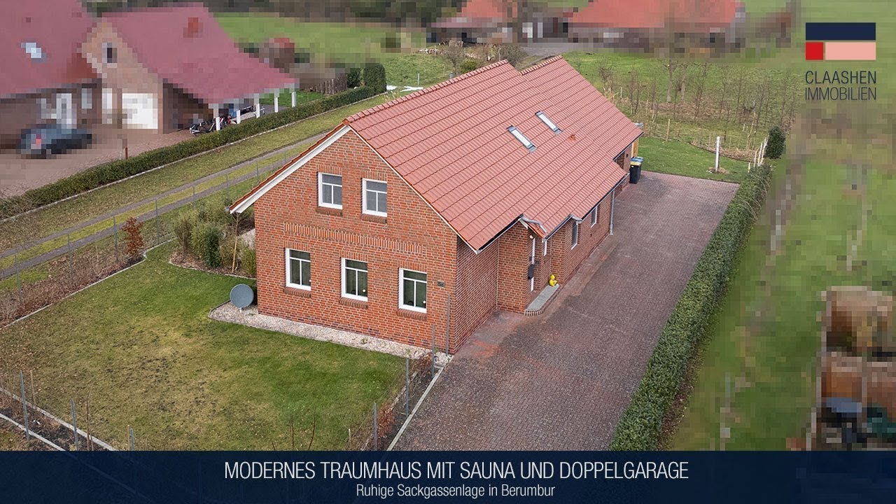 Modernes Traumhaus mit Sauna und Doppelgarage in Berumbur | ID 9546