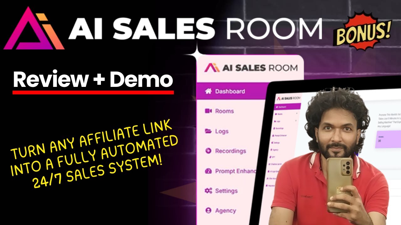 AI Sales Room Review – Turn any affiliate link into a fully automated 24/7 sales system!
