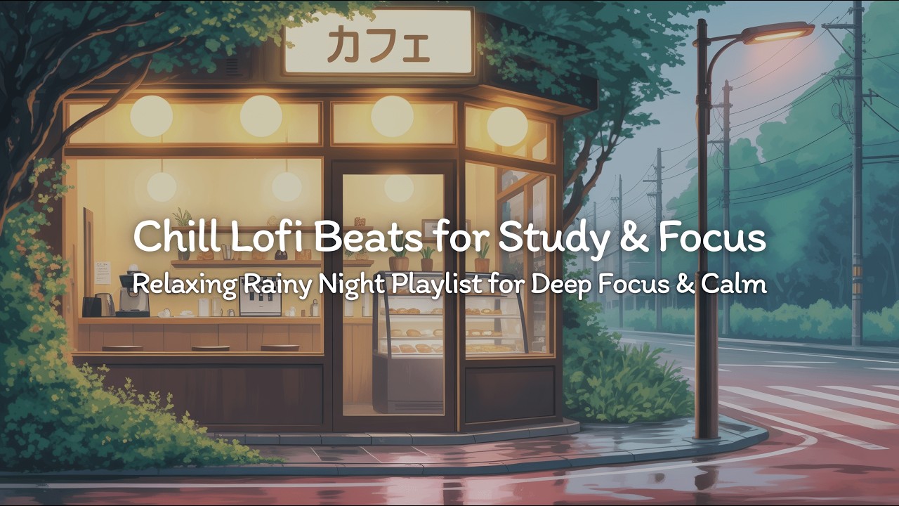 Chill Lofi Beats for Study & Focus | Relaxing Rainy Night Playlist for Deep Focus & Calm