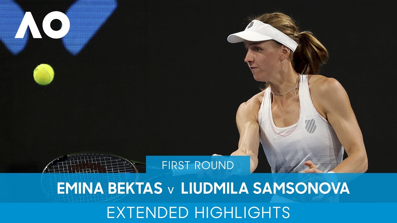 Emina Bektas v Liudmila Samsonova Extended Highlights (1R) | Australian Open 2022