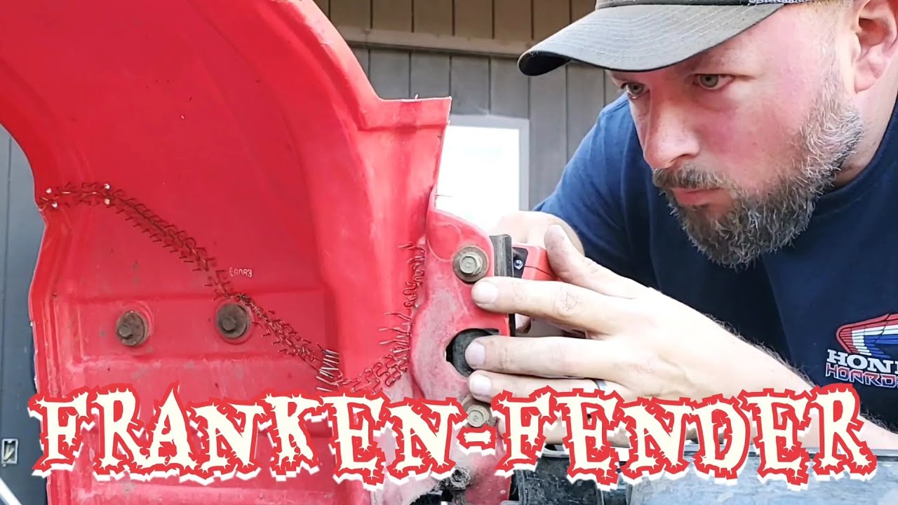 How To Repair ATV Fenders by Hot Stapling and Plastic Welding Them