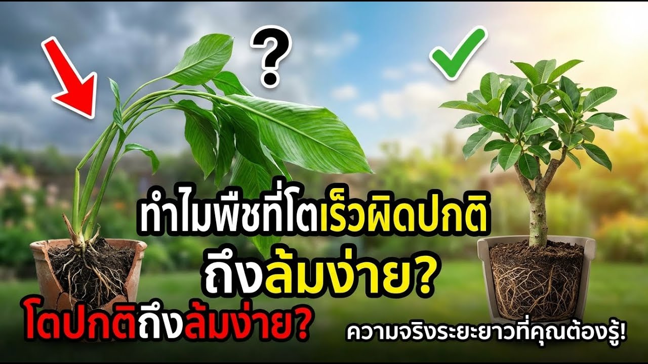 ทำไมต้นไม้โตเร็วผิดธรรมชาติถึงพังในระยะยาว?