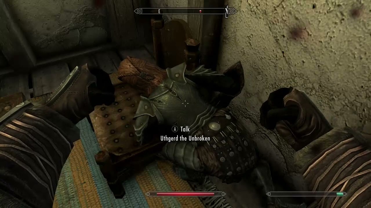 Destroying Uthgerd in a brawl