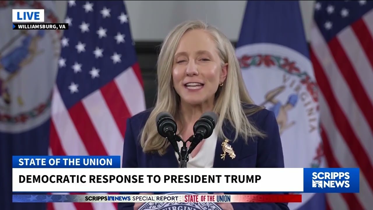 Spanberger sharply critiques Trump in Democratic State of the Union rebuttal