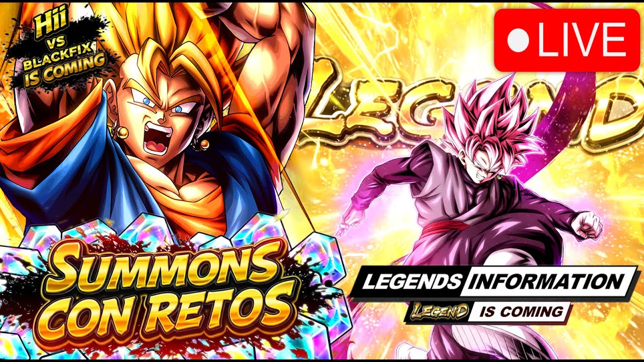 ¡ESPECIAL SUMMONS RETOS A VEGITO! ¡LLEGA NUEVO PERSONAJE LEGENDS! ¿GOKU BLACK? Dragon Ball Legends
