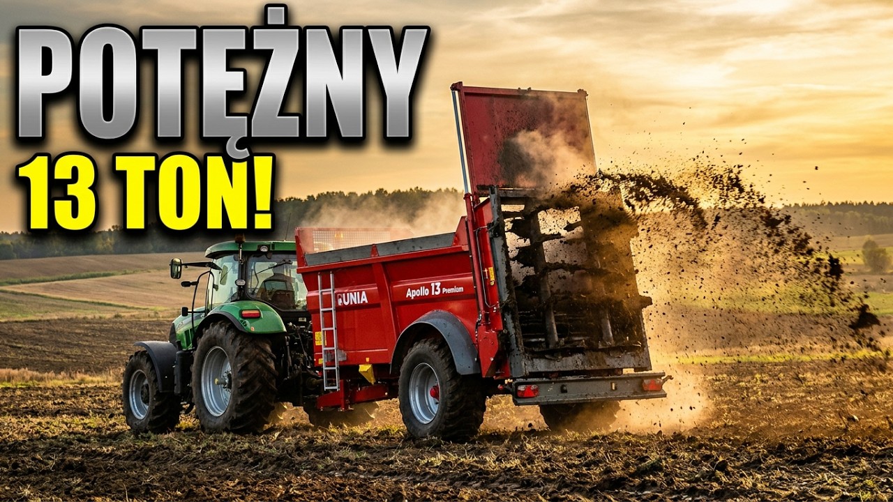 Rozrzutnik UNIA Apollo 13 Premium 👉 ładujesz obornik z górką 💩