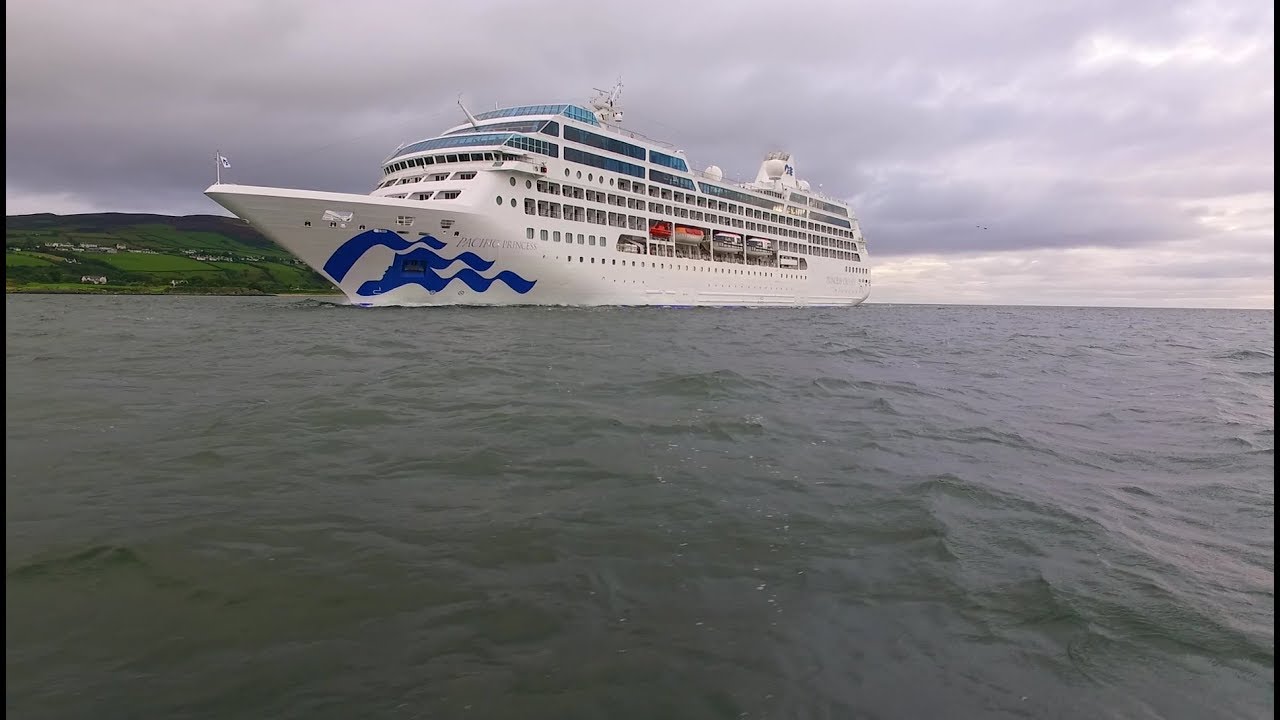 DJI Phantom 3 Advanced - Drone Chase To Pacific Princess Cruise Ship On Lough Foyle