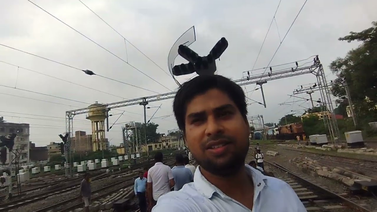 02057 Sairang-Anand vihar Rajdhani exp Brand new LHB coaches arrival & departure from jamalpur jn