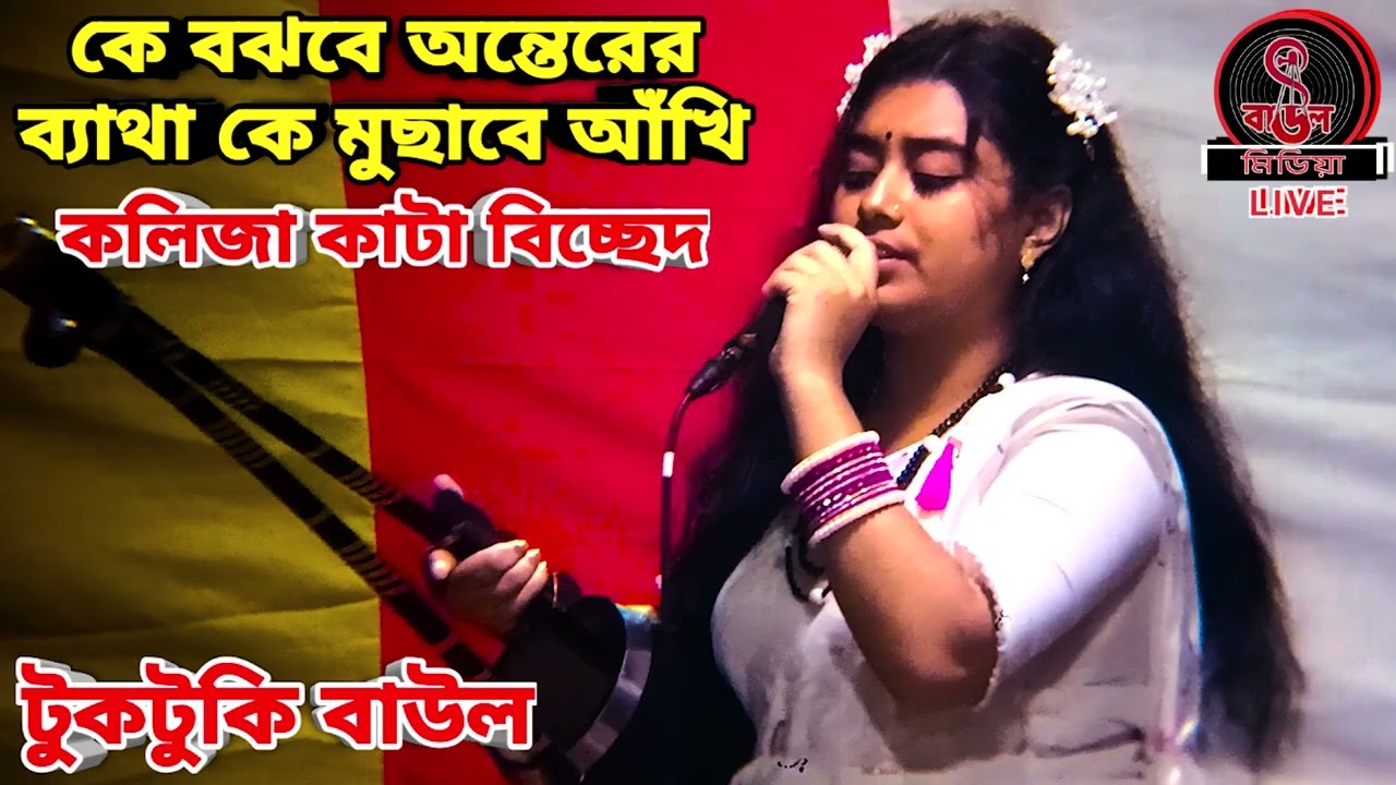 কে বুঝবে অন্তরের ব্যাথা কে মুছাবে আঁখি || Ke bujbe ontorer betha || টুকটুকি বাউল ||