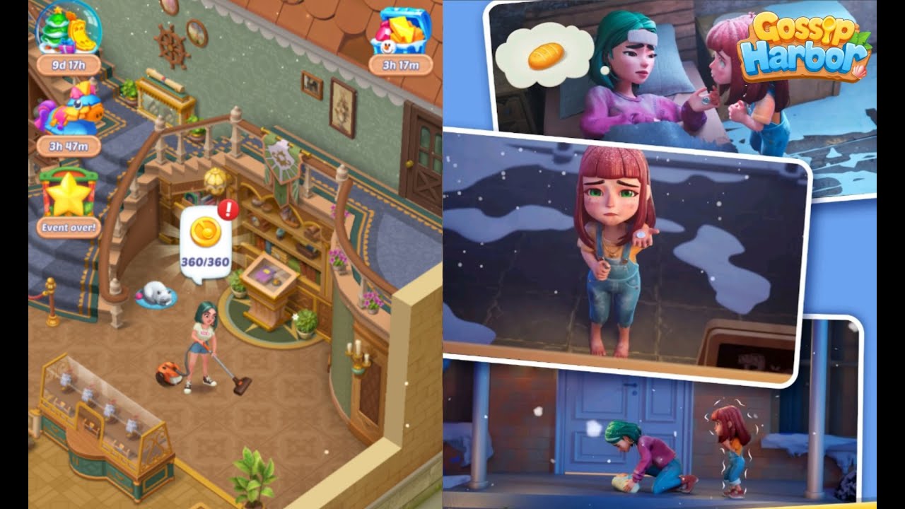 Gossip Harbor : Merge Game /🍰☕️ Day 107  Level 90  Part 107 🥖🍞