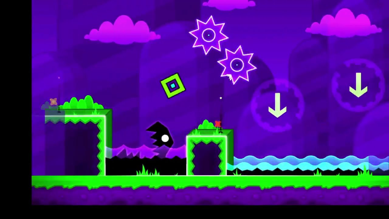 Playing Geometry Dash for the first time on a computer