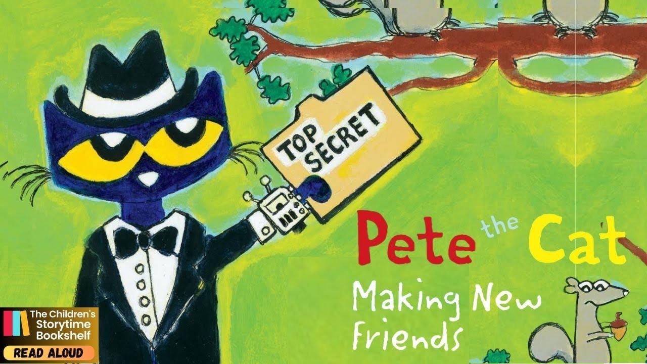 Read Aloud Book for Kids- Pete the Cat Making New Friends by James Dean / animated books for kids