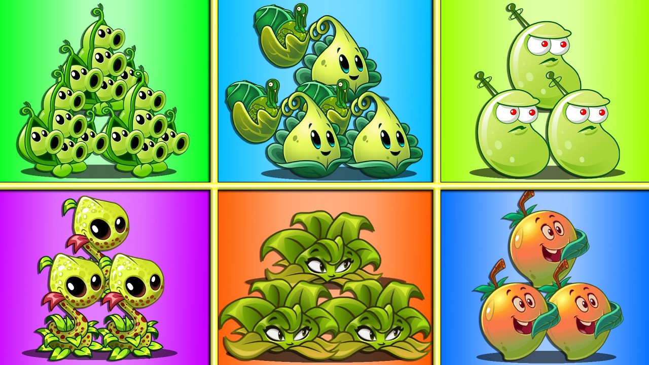 Битва 6 сильнейших растений - Кто победит? - PvZ 2 Растение против растений