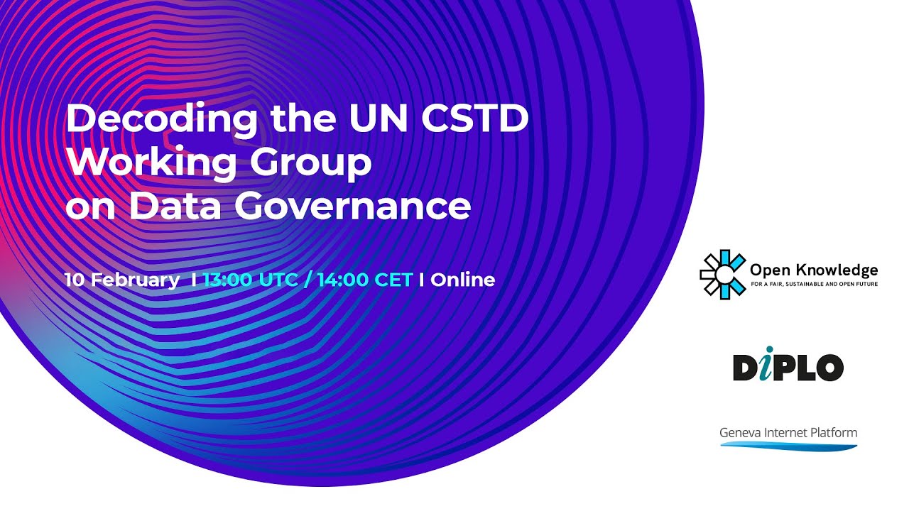 Decoding the UN CSTD Working Group on Data Governance online series
