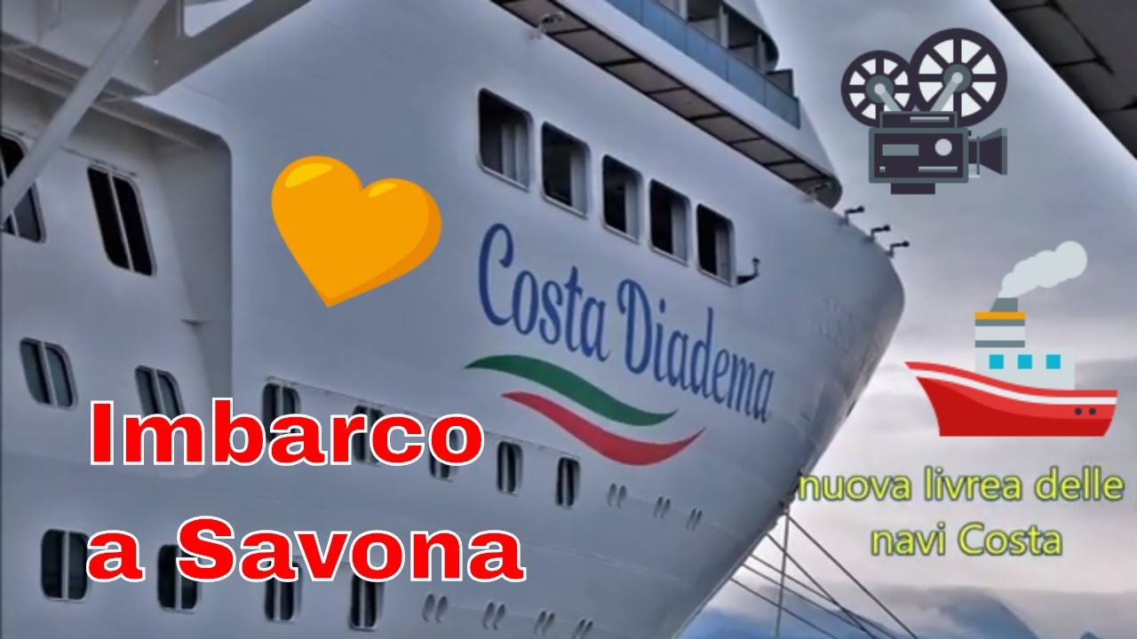 Costa Diadema - Procedure d'imbarco a Savona per una crociera in Mediterraneo