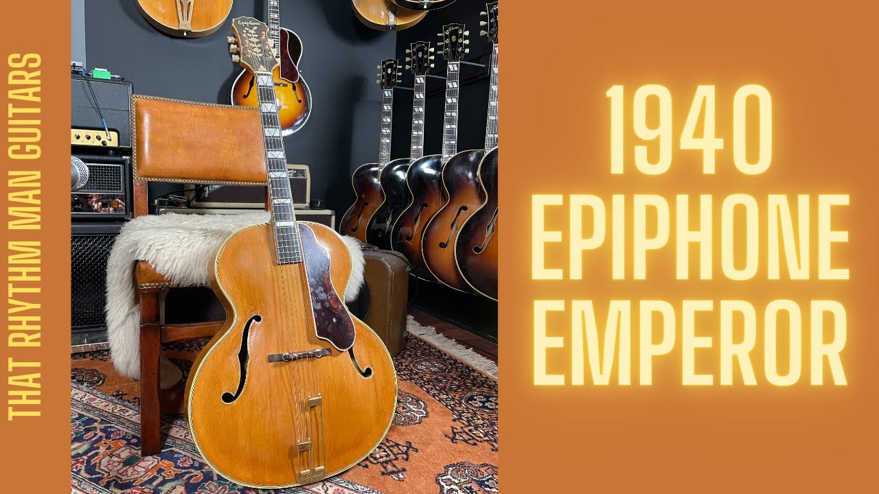 Demo - 1940 Epiphone Emperor Acoustic Archtop Guitar - That Rhythm Man Guitars