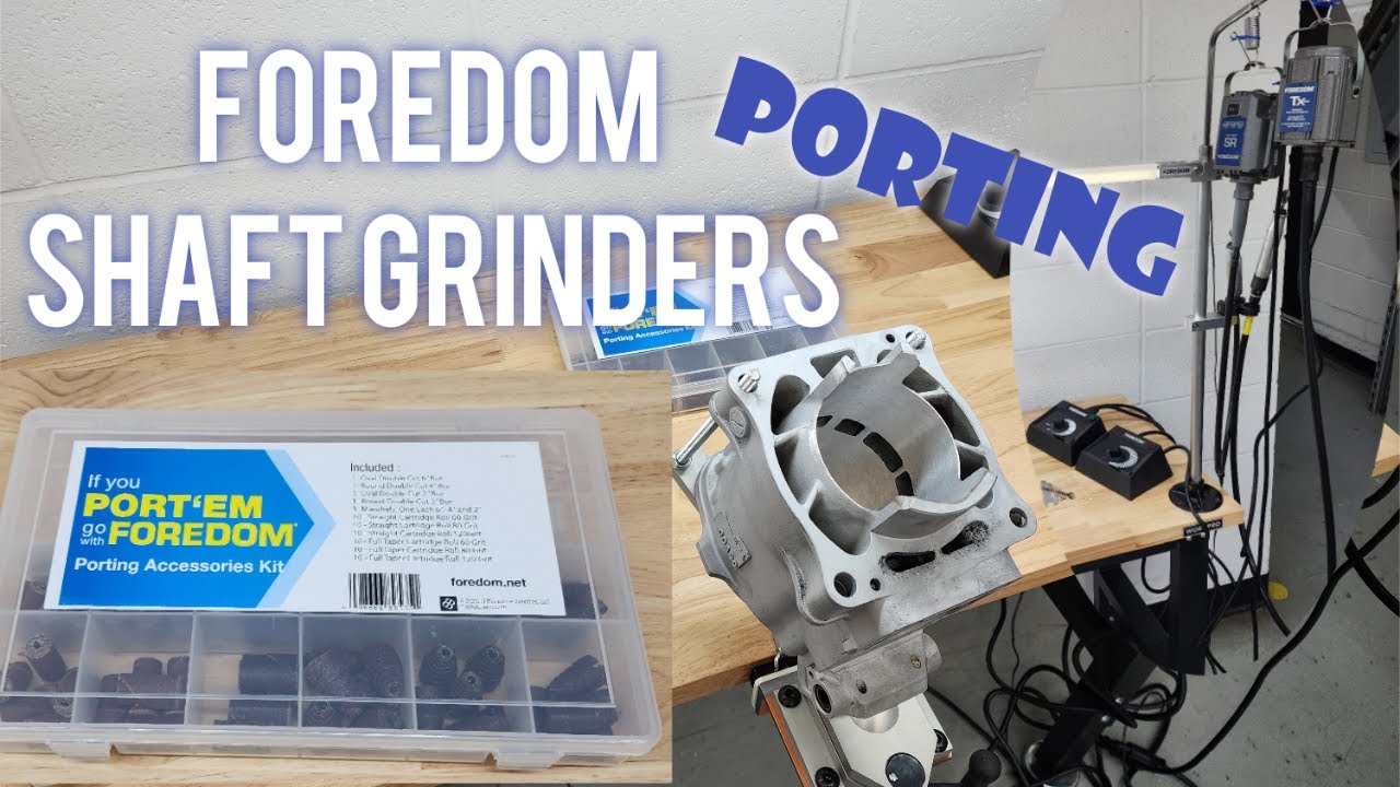 PORTING WITH FOREDOM GRINDERS!  Porting setups for professionals. SR & TX motors with speed control