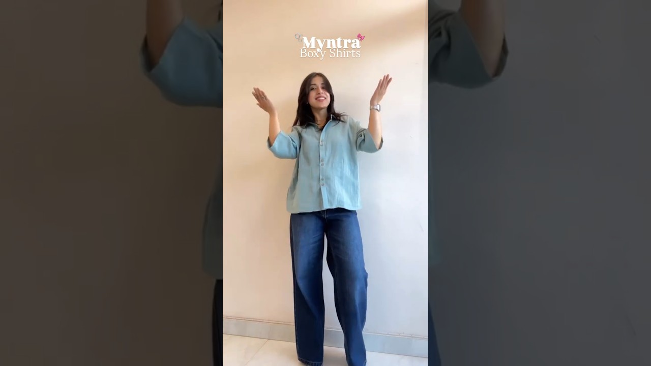 Myntra Boxy Shirt Under Budget 🫧🎀🪷 #fyp #haul #shirt #womenshirts #myntra #myntrahaul #fashion #ootd