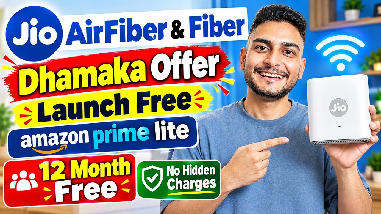 Jio AirFiber Launch Amazon Prime Free 12 Month 