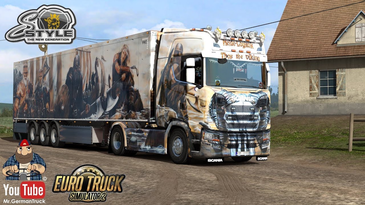 [ETS2 v1.35] Scania S Nex Gen *Thor The Viking Skin Combo*