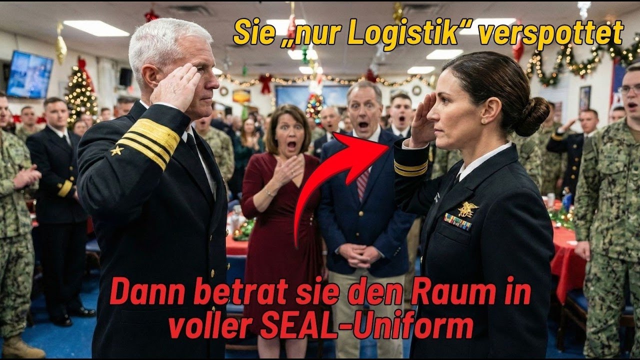 Sie wurde als „nur Logistik“ verspottet – dann betrat sie den Raum in voller SEAL Uniform