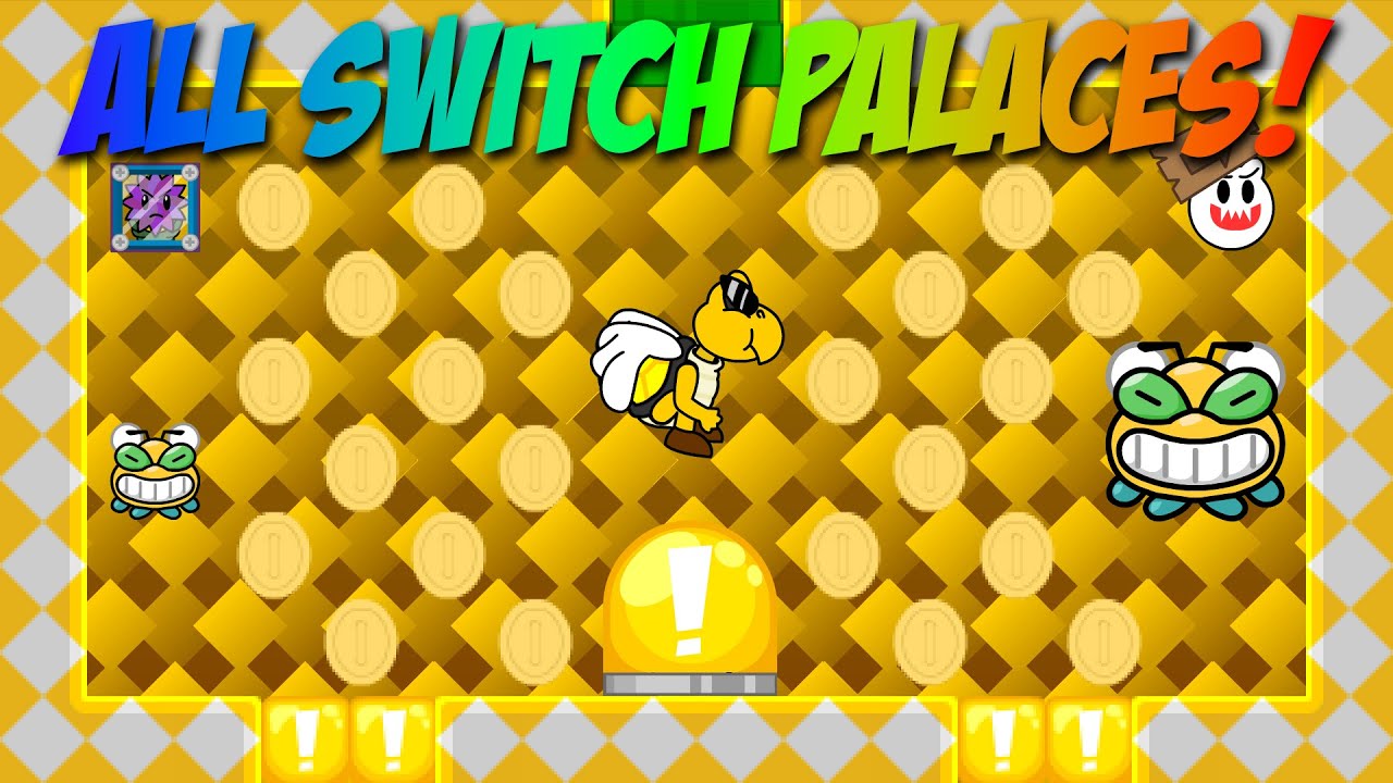 ALL SWITCH PALACES LOCATIONS ~ A Koopa's Revenge 2 [1080p60]