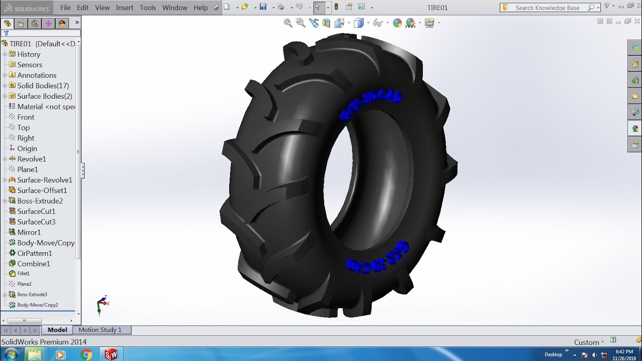 Solidworks tyre