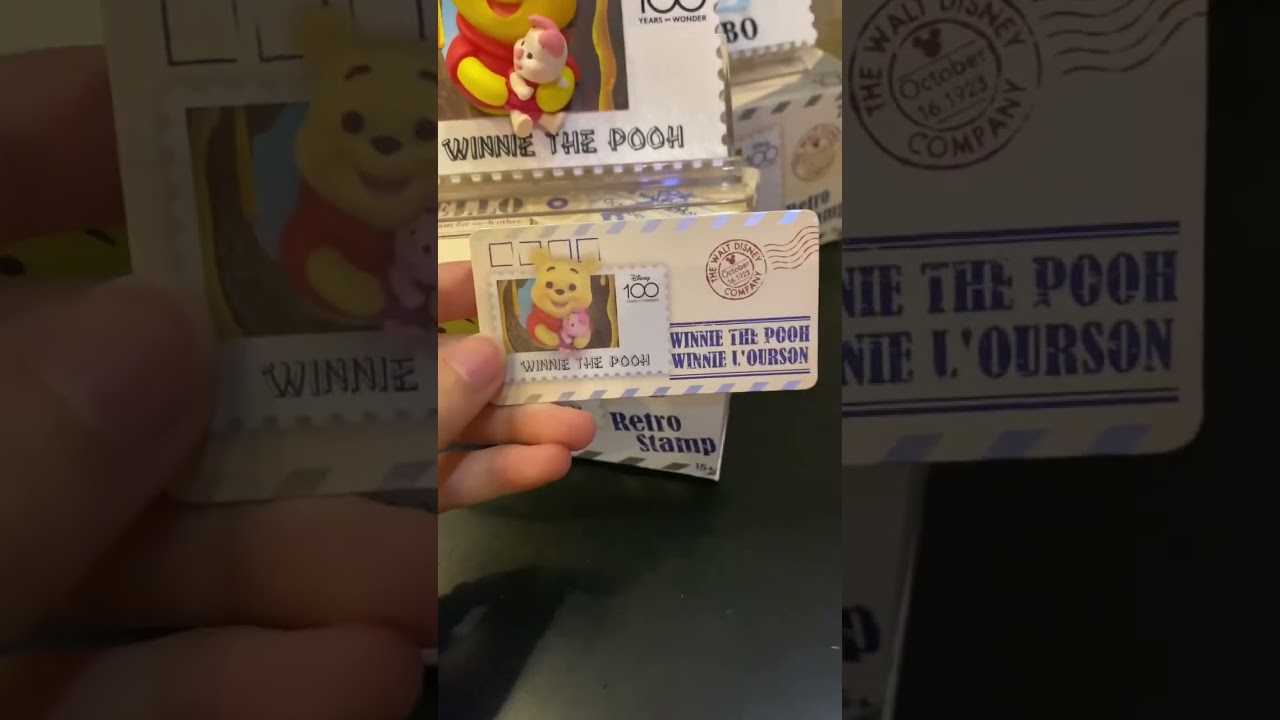 Blind box Disney 100 Years of Wonder Retro Stamp Series - Miniso #disney #blindbox #unboxing