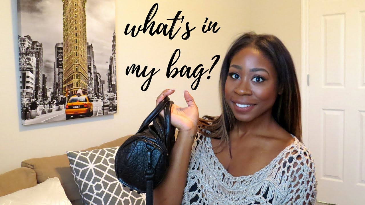 WHAT'S IN MY BAG  2016 | ALEXANDER WANG ROCKIE MINI | ITSMEKATRICE