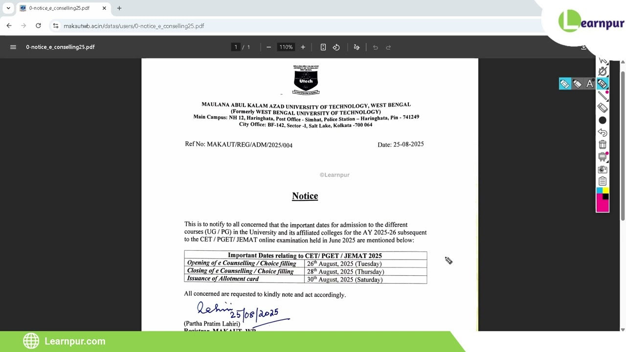 🔥 Finally, the Wait is Over! MAKAUT CET/PGET/JEMAT 2025 Counselling From Tomorrow| Official Update