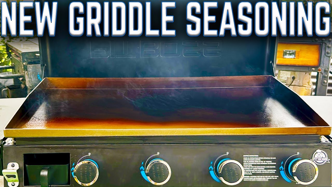 LET'S SEASON THE NEW GRIDDLE! PIT BOSS DELUXE 4 BURNER GRIDDLE   UNBOXING AND HOW TO SEASON
