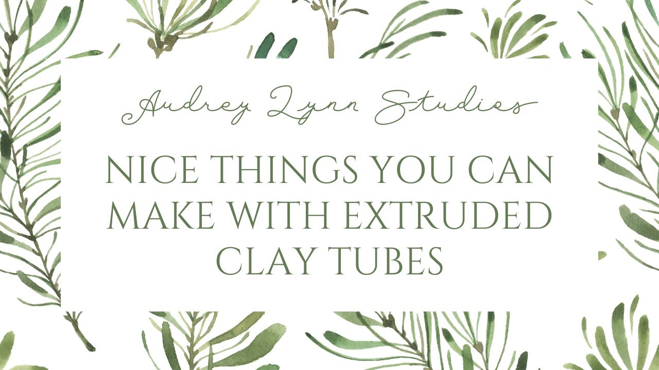 Nice Creations You Can Make From Extruded Clay Tubes - (Original Vases, Luminaires, Serviette Ring)