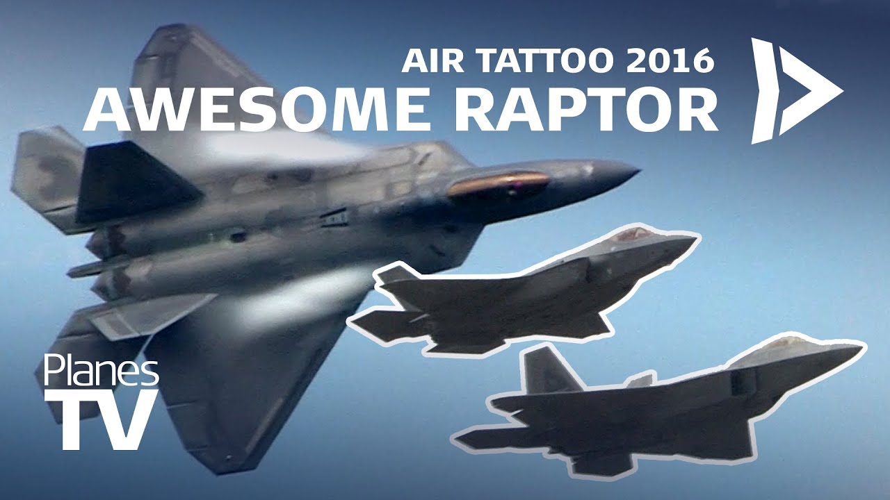 Awesome F22 Raptor &brvbar; Air Tattoo 2016