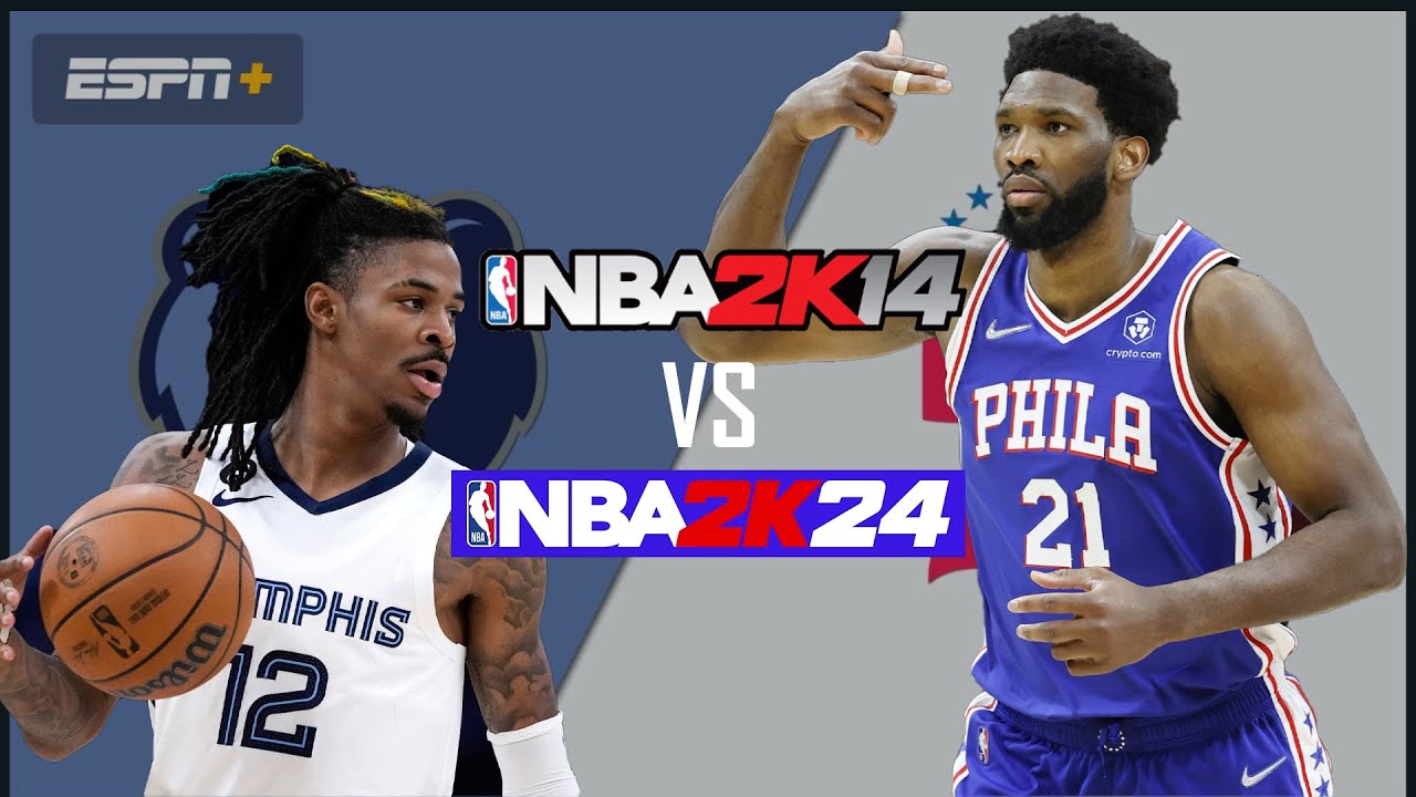 Grizzlies vs 76ers | NBA 2K14-2K24 modded Current-Gen (PC) Full Gameplay