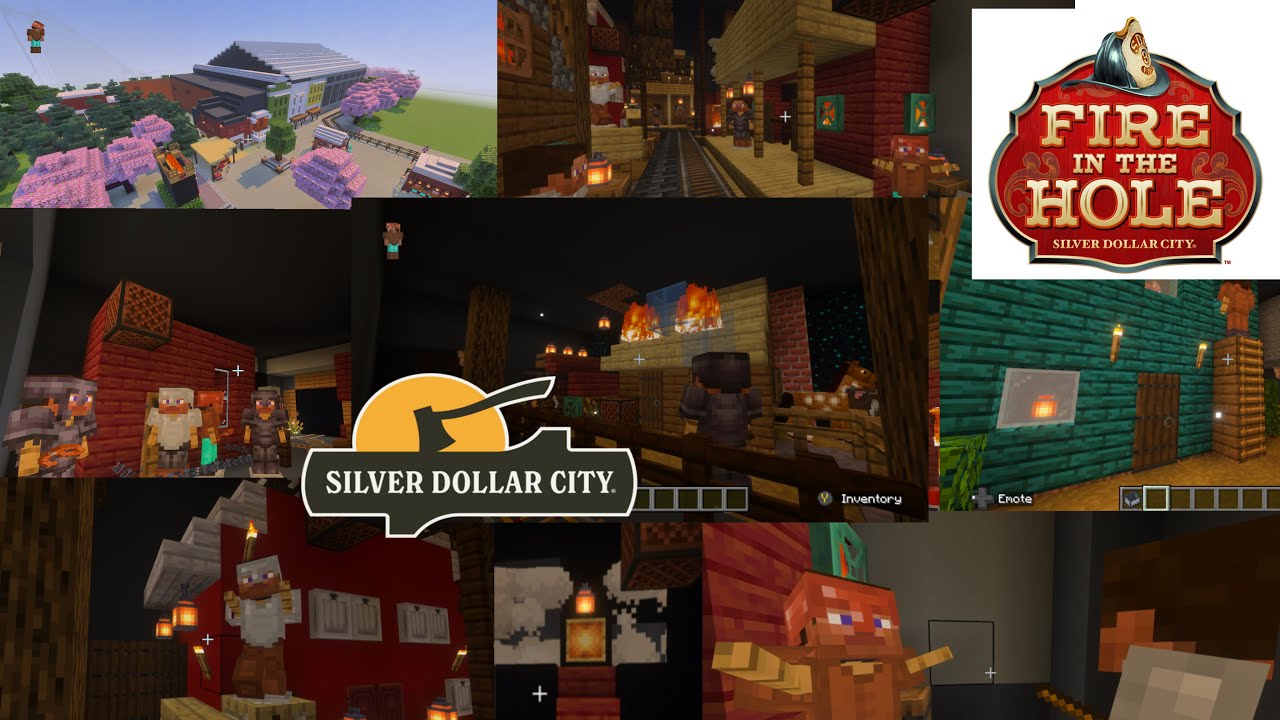MINECRAFT NEW FIRE IN THE HOLE 2.0 RECREATION & POV SILVER DOLLAR CITY 10/17/2025 4K 