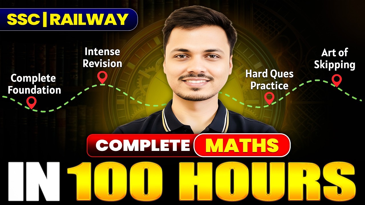 Complete Maths in 100 Hours | Best Paid Batch for SSC & Railway 2026 Exams